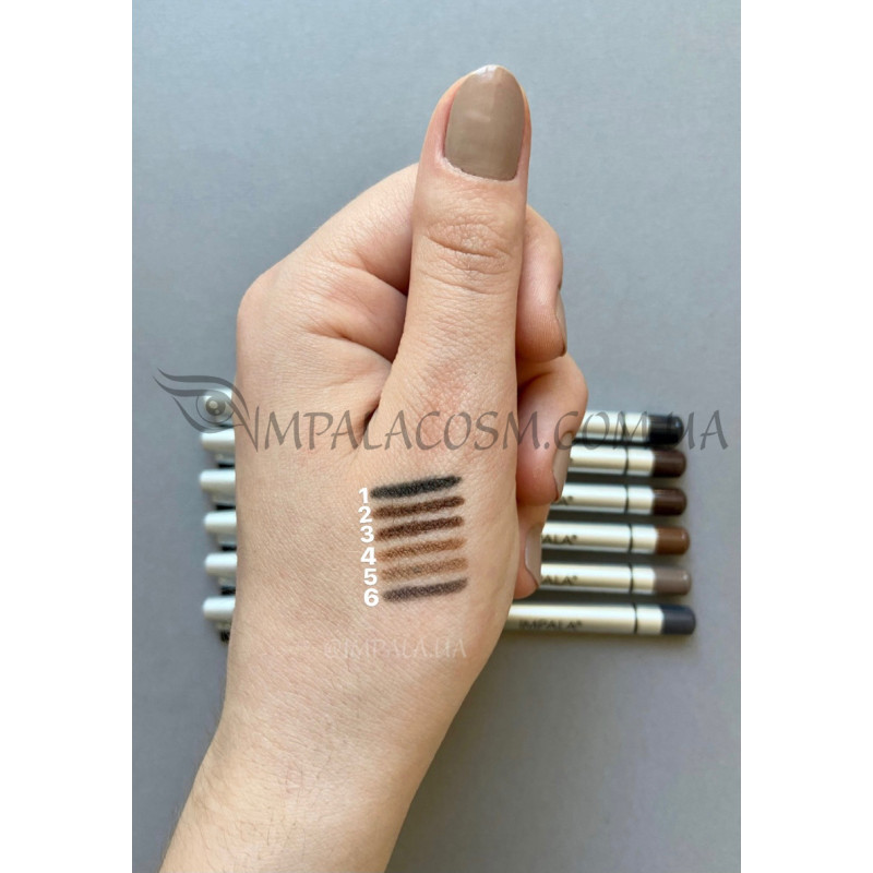 Олівець для брів IMPALA з щіточкою водостійкий №04 Light Brown