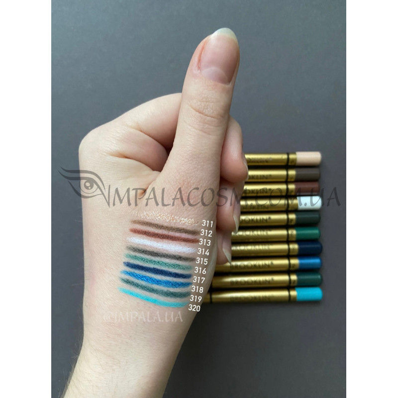 Олівець для очей BROOKLIN Eyeliner водостійкий №314 White Matte